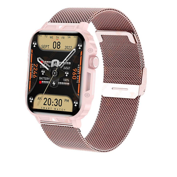 Premium Outdoor Military Smartwatch for Men - Bluetooth Calling, IP68 Waterproof, 100+ Sports Modes, 1.95-inch Display, Heart