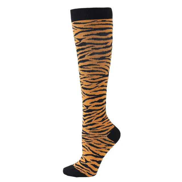 Premium Cycling Compression Socks for Men & Women – Prevent Varicose Veins, Edema & Diabetes – Knee Support for Running,