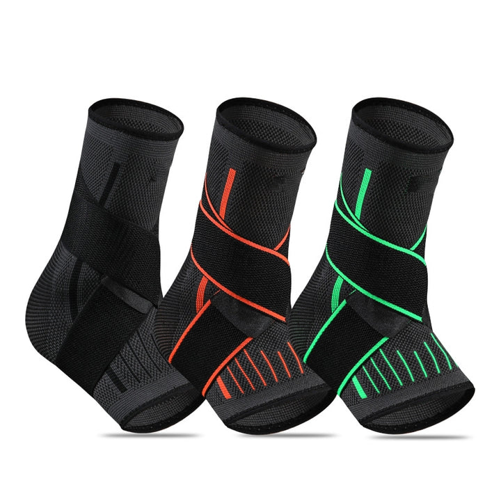 Premium Pressurized Bandage Ankle Support Brace – Elastic Foot Strap for Fitness, Sports, Gym, and Badminton – One Size Fit