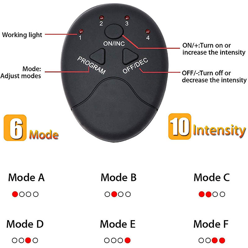Premium EMS Muscle Stimulator Abdominal Hip Trainer with LCD Display | USB Rechargeable Fitness Toner for Body Slimming & 