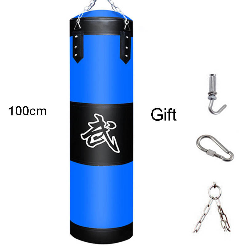 Premium Heavy Punching Sandbag – Durable Boxing Bag with Metal Chain Hook – Kick, Karate, Taekwondo Training – Includes  