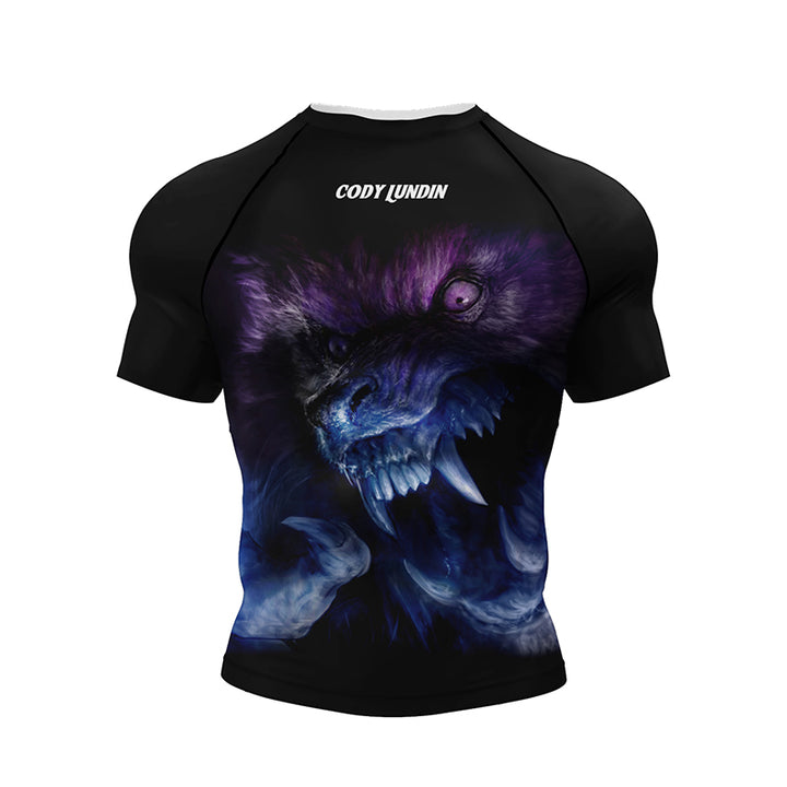 Premium Jiu Jitsu Rash Guard Set – 4-Piece MMA Sportswear Kit for Men, Includes Kimono T-shirt, Pants, Muay Thai Shorts, and 