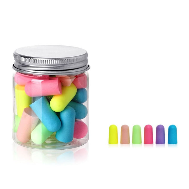 Premium Noise Reduction Earplugs - 10/24/60pcs Comfortable Soft Foam Ear Plugs for Sleep, Anti-Noise Ear Protector, Effective