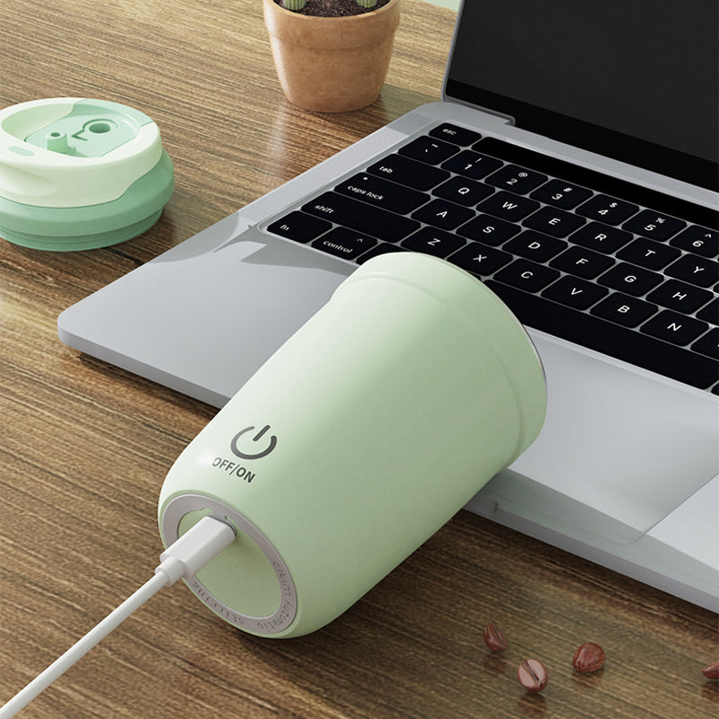 Premium Self Stirring Mug – 400ML Stainless Steel Automatic Coffee & Milk Mixer – Magnetic Stirring Electric Blender for 