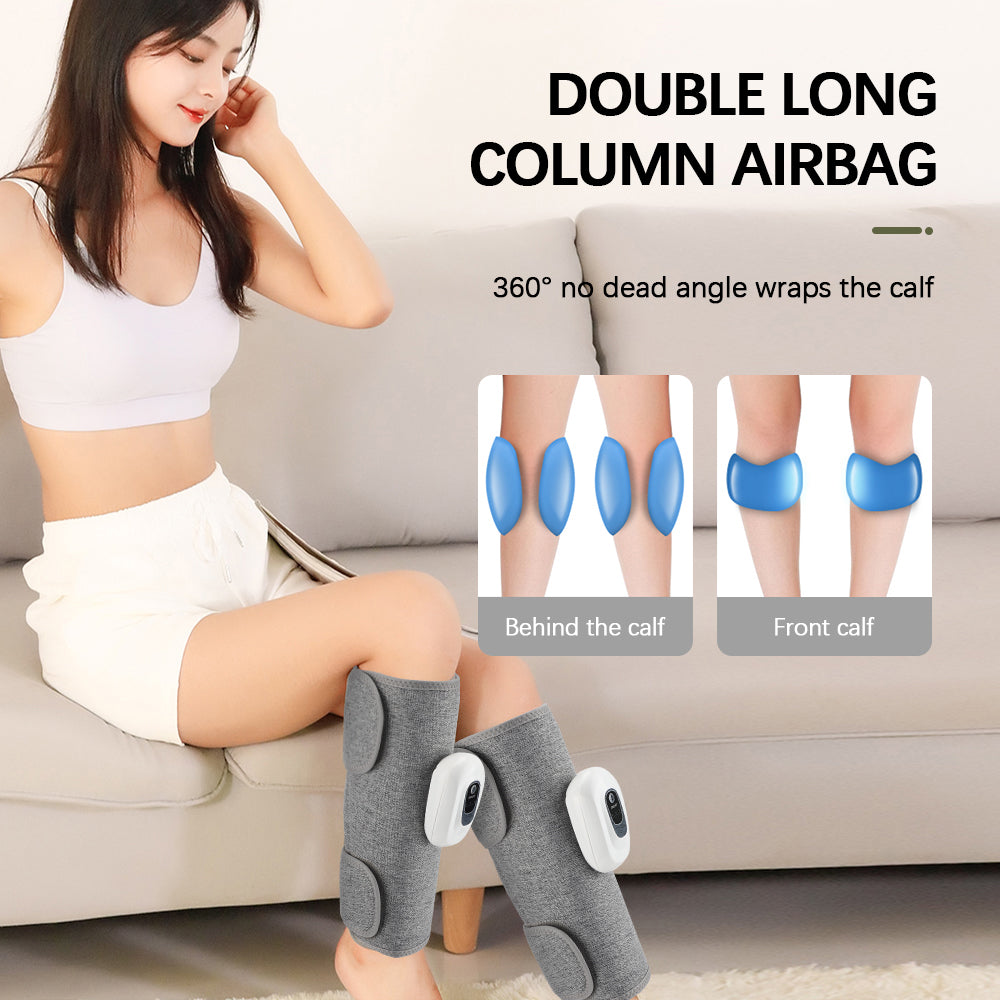 Premium Electric Leg Massager - Wireless, Rechargeable Air Compression Calf Massage for Muscle Relief & Relaxation | Health 
