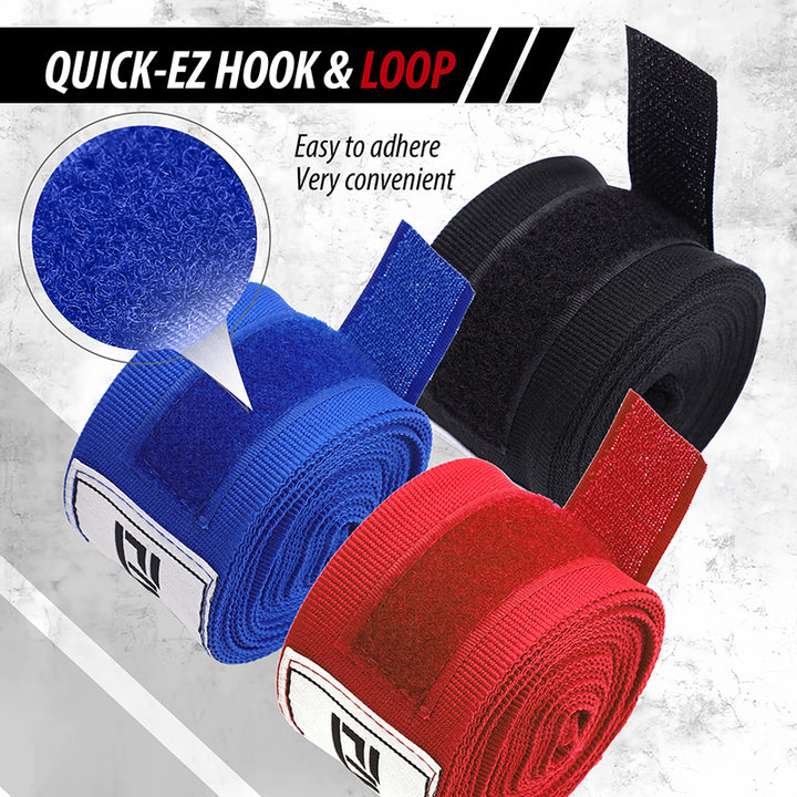 Premium Boxing Hand Wraps Inner Gloves – 180 Inch Elasticated Bandages with Thumb Loop, Wrist Protection for MMA, Muay Thai, 