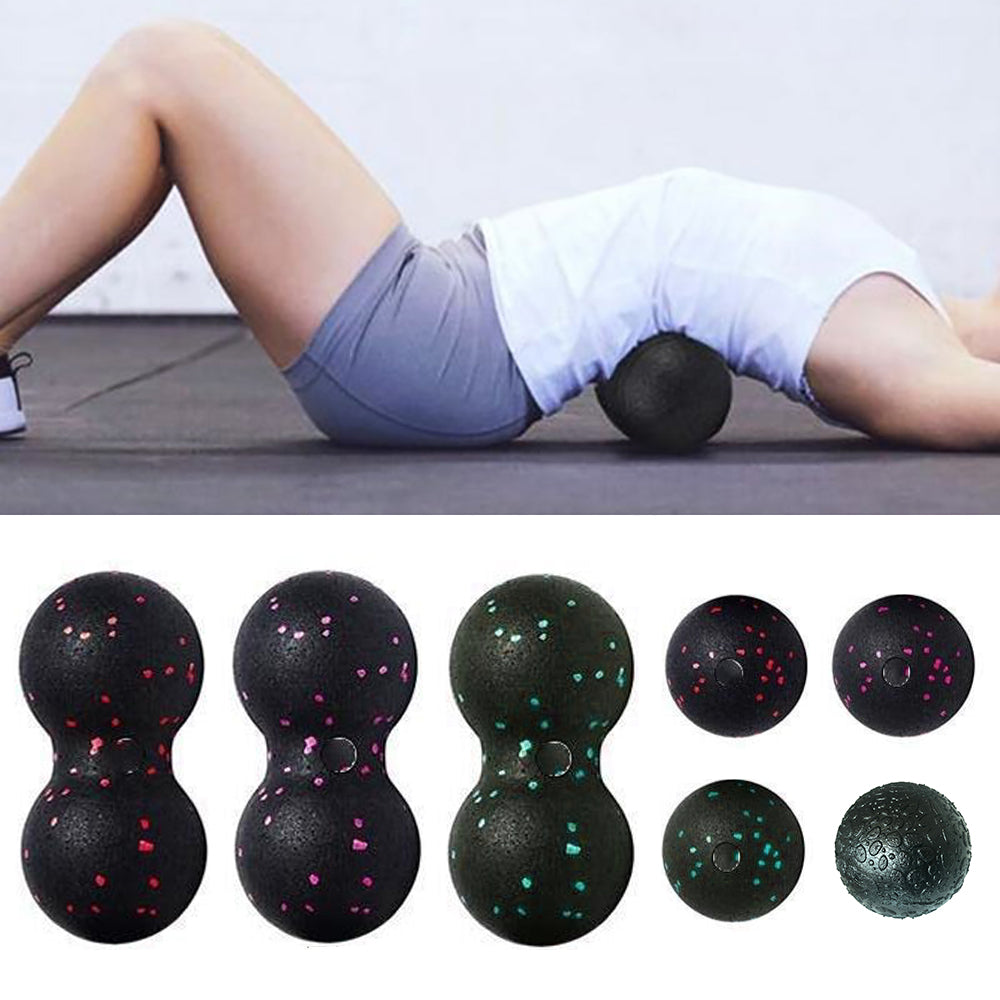 Premium EPP Lacrosse Myofascia Peanut Massage Ball for Pain Relief, High-Density Yoga Ball for Fitness, Body Fascia Exercise