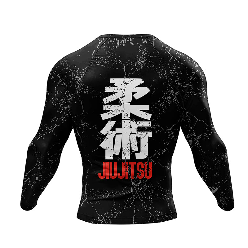 Premium Jiu Jitsu Rash Guard Set – 4-Piece MMA Sportswear Kit for Men, Includes Kimono T-shirt, Pants, Muay Thai Shorts, and 