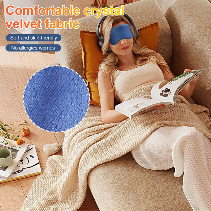 Premium Reusable USB Electric Heated Eye Mask – Infrared Hot Compress, Warm Therapy for Eye Care, Relieve Tired & Dry Eyes, 