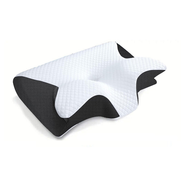 Premium Memory Foam Cervical Pillow – 2-in-1 Ergonomic Contour Neck Pillow for Pain Relief – Orthopedic Support Pillow for 