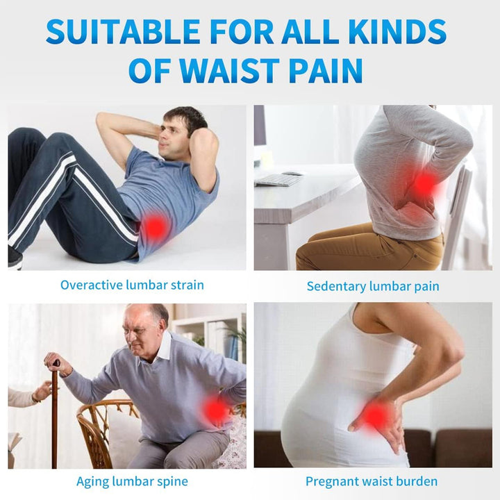 Premium Lumbar Support Pillow – Memory Foam Back Cushion for Car Seat & Office Chair – Ergonomic Waist Pillow for Lower Back