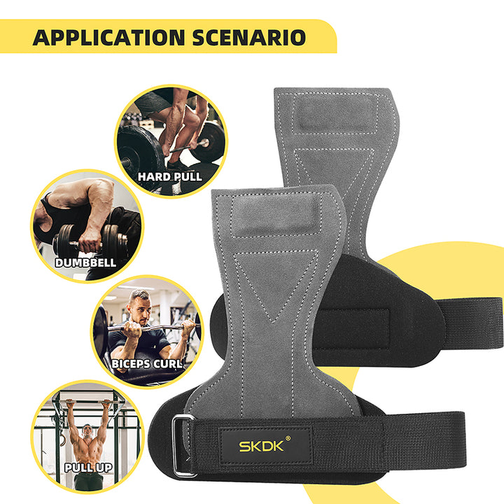 Premium Cowhide Gym Grips - Palm Guards & Protectors for Weightlifting, Gymnastics & Fitness Training - Durable Workout 