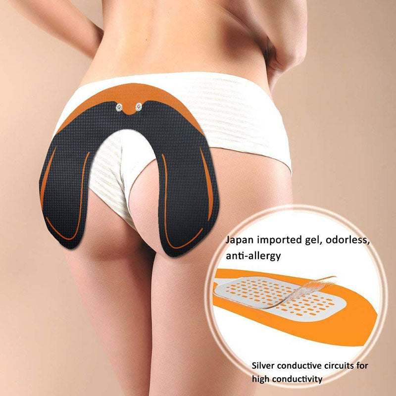 Premium EMS Muscle Stimulator Abdominal Hip Trainer with LCD Display | USB Rechargeable Fitness Toner for Body Slimming & 