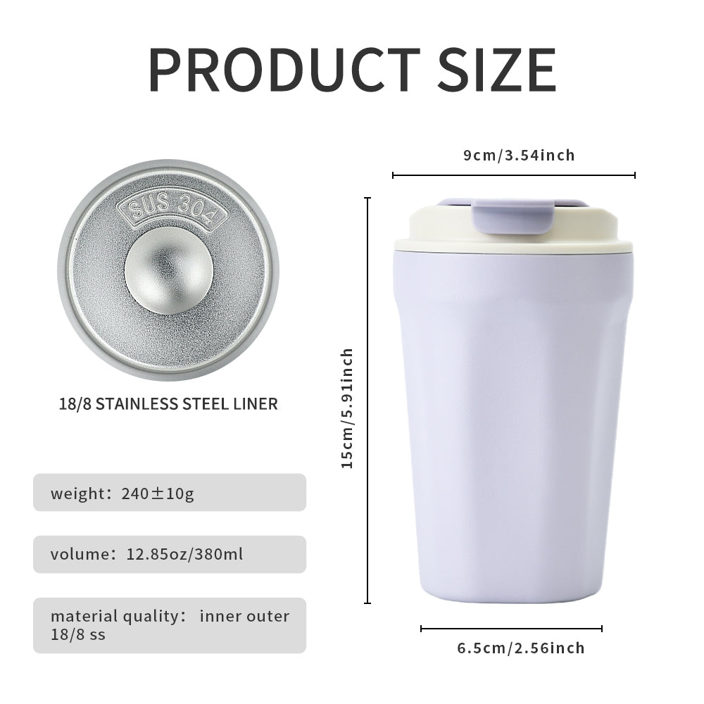 Premium Self Stirring Mug – 400ML Stainless Steel Automatic Coffee & Milk Mixer – Magnetic Stirring Electric Blender for 