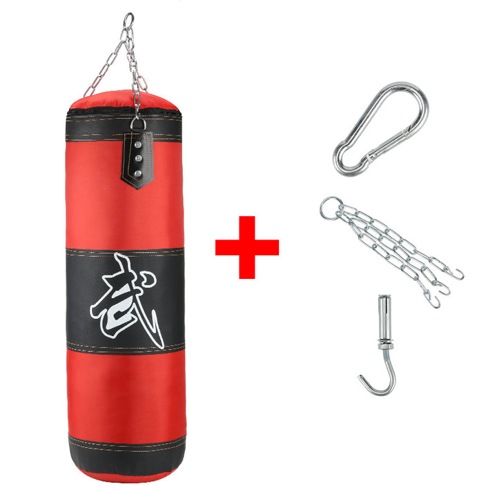 Premium Heavy Punching Sandbag – Durable Boxing Bag with Metal Chain Hook – Kick, Karate, Taekwondo Training – Includes  