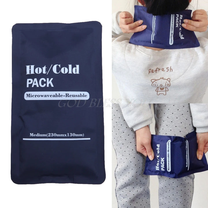 Premium Reusable Hot Cold Therapy Pack Gel Pad for Pain Relief | Microwaveable Ice Pack | Compress for Swelling, Toothache, 