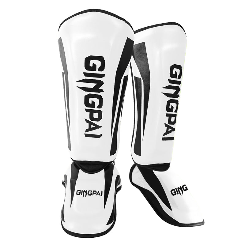 Premium Kickboxing Shin Guard Pads – Muay Thai, Boxing, MMA Leg Protector, Sanda, Wushu, Taekwondo Ankle Guards for Men 
