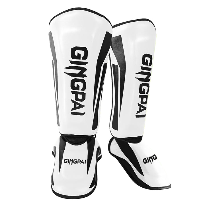 Premium Kickboxing Shin Guard Pads – Muay Thai, Boxing, MMA Leg Protector, Sanda, Wushu, Taekwondo Ankle Guards for Men 
