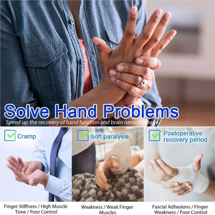 Premium Hand Rehabilitation Glove for Stroke Recovery | Hemiplegia Therapy Device | Finger Exerciser for Cerebral Infarction