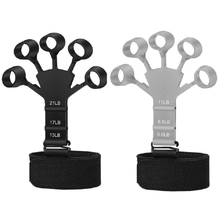 Premium Finger Strengthener & Hand Exerciser - 5 Resistance Levels for Grip, Finger, and Wrist Training - Durable Silicone