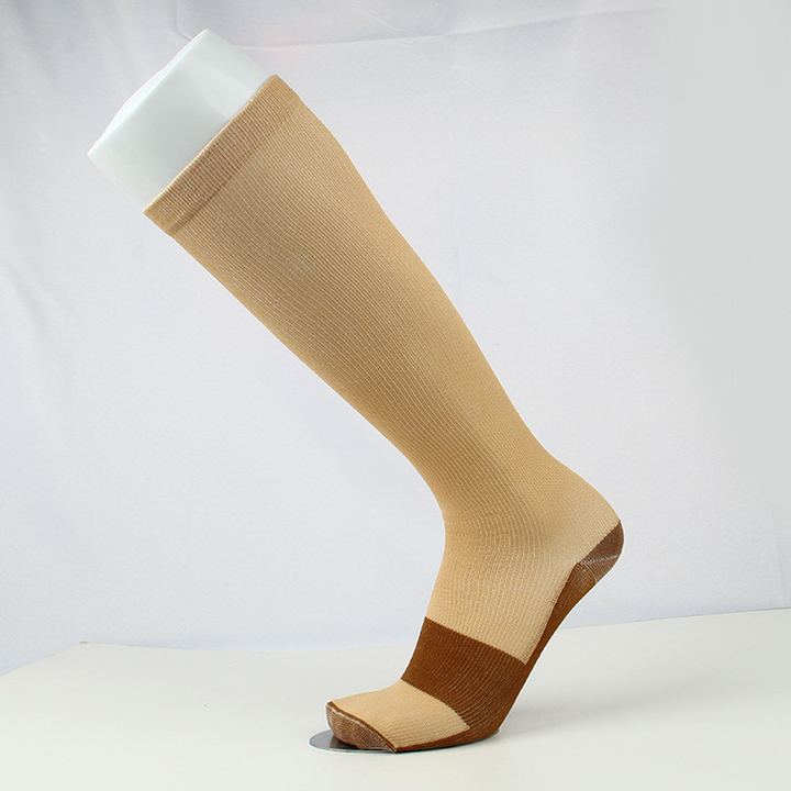 Premium Compression Knee High Socks for Men & Women – Varicose Vein & Pressure Support – Running, Sports & Health Care 