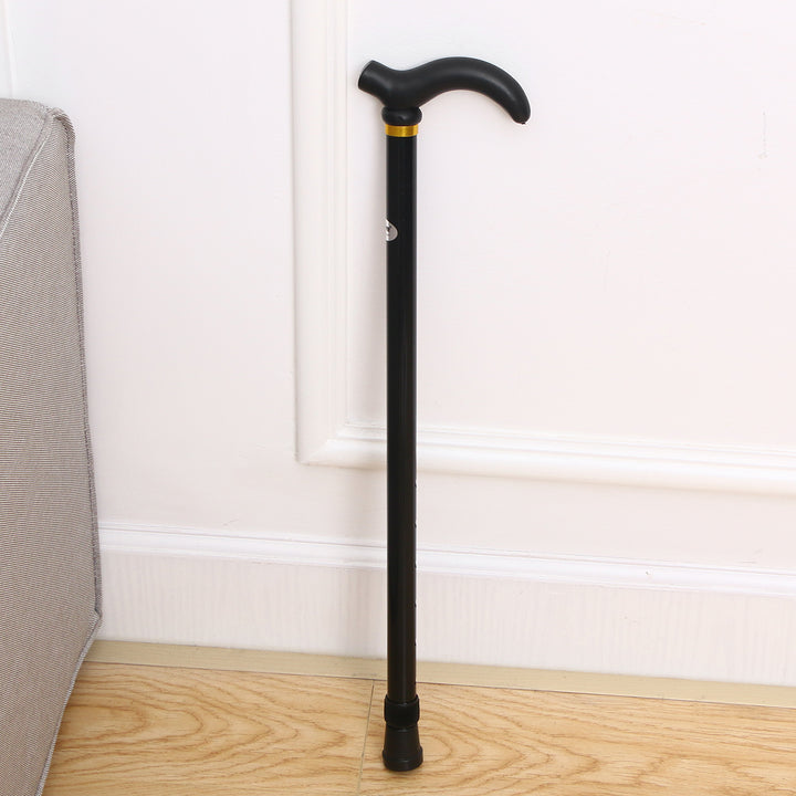 Premium Adjustable Walking Stick Cane – 2-Section Anti-Skid, Anti-Shock Crutch for Seniors, Lightweight Aluminum Alloy, Non-Slip Rubber Base, Adjustable Height 75-90cm for Hiking and Daily Support