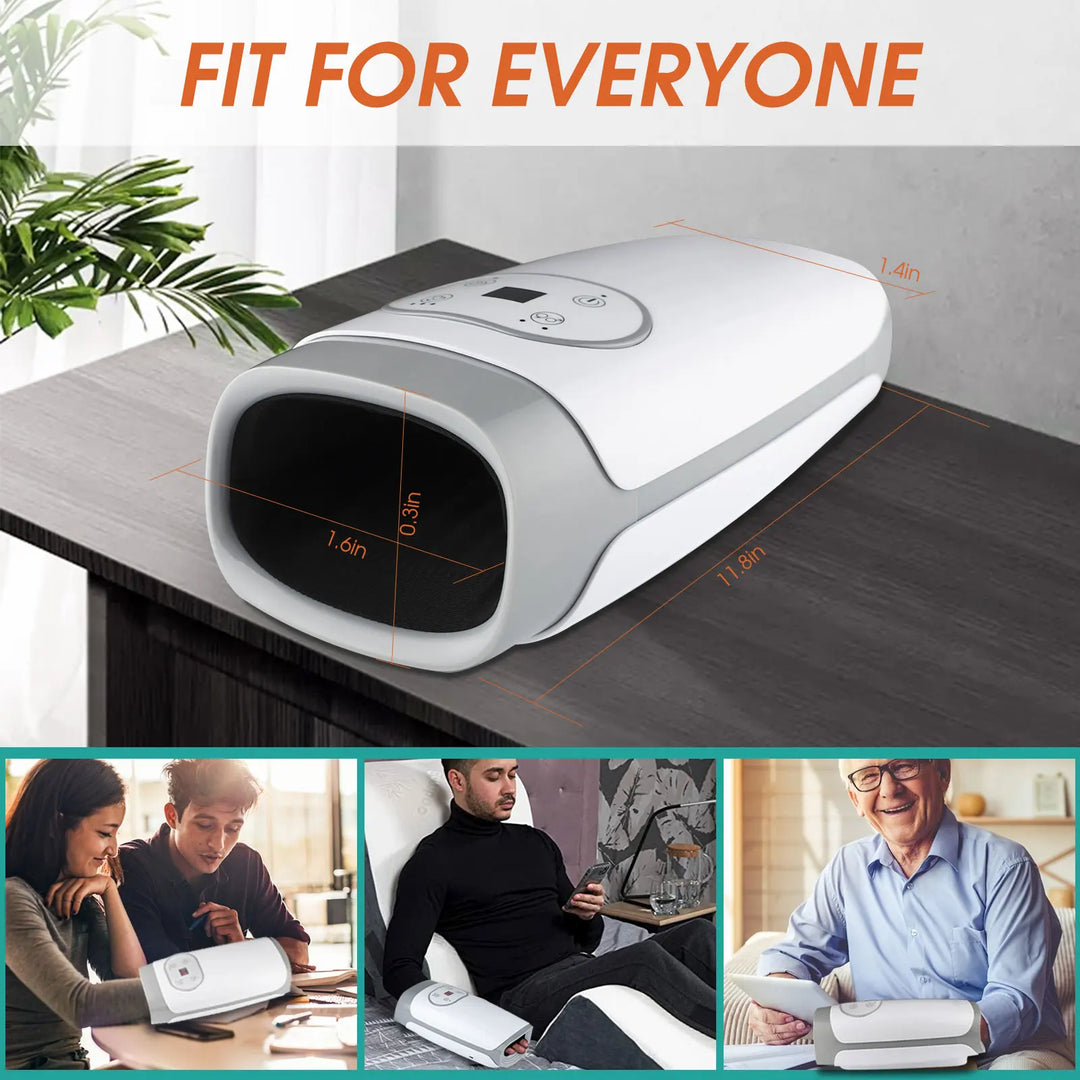 Premium Heated Hand Massager with Air Pressure and Hot Compress for Arthritis Relief, Cold Hand Comfort, and Finger Numbness