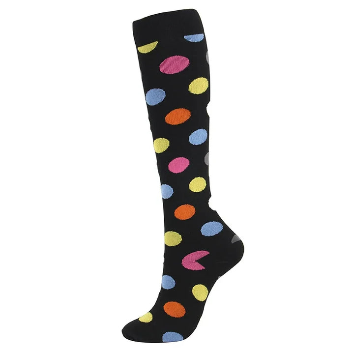 Premium Cycling Compression Socks for Men & Women – Prevent Varicose Veins, Edema & Diabetes – Knee Support for Running,