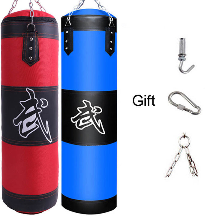 Premium Heavy Punching Sandbag – Durable Boxing Bag with Metal Chain Hook – Kick, Karate, Taekwondo Training – Includes  