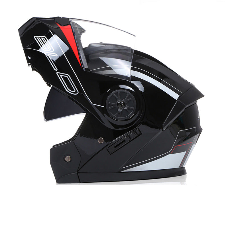 Premium Full Face Motorcycle Helmet - DOT & ECE Certified, Double Lens, Inner Sun Visor, Lightweight ABS Shell Removable Nose