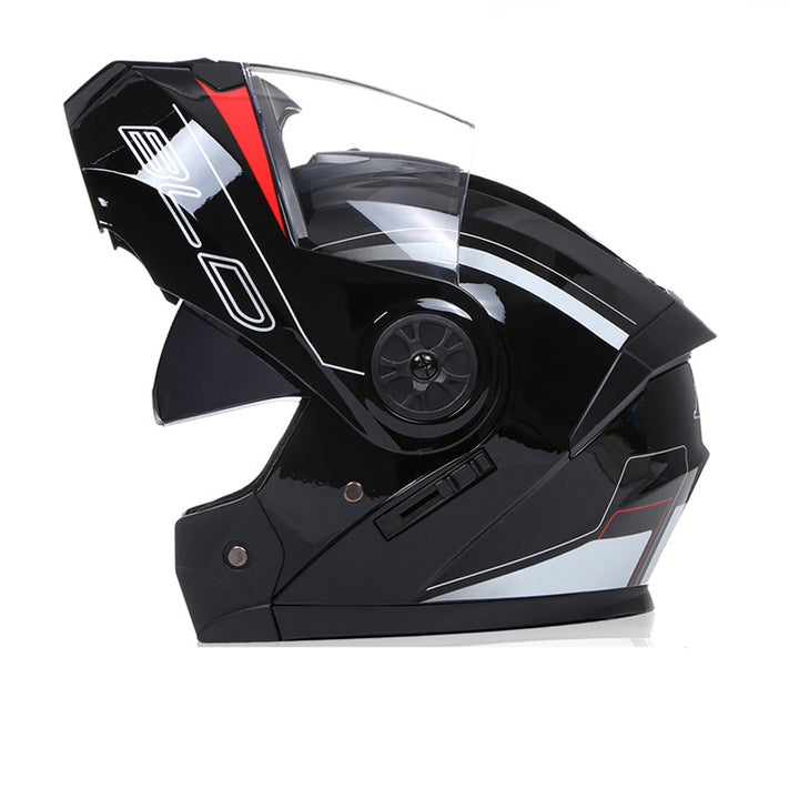 Premium Full Face Motorcycle Helmet - DOT & ECE Certified, Double Lens, Inner Sun Visor, Lightweight ABS Shell Removable Nose