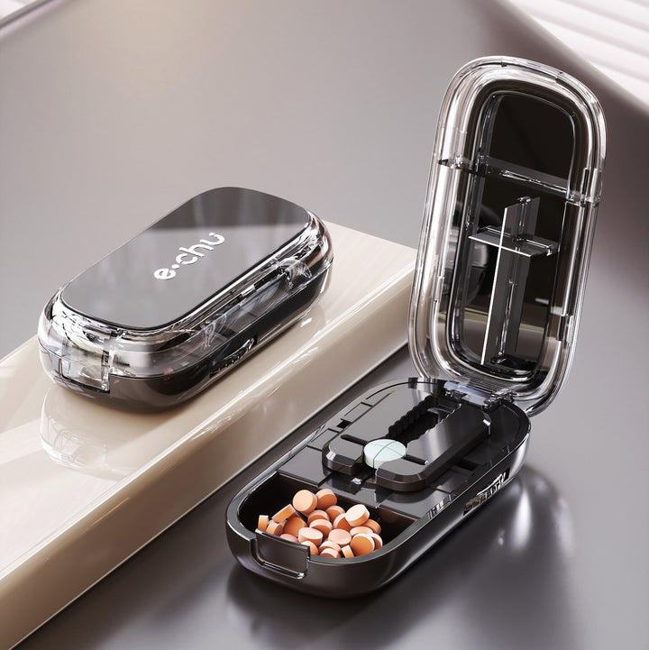 Premium Portable Pill Organizer – 3 Times A Day Medicine Box, Travel-Friendly, Compact Design with Waterproof Seal, Food