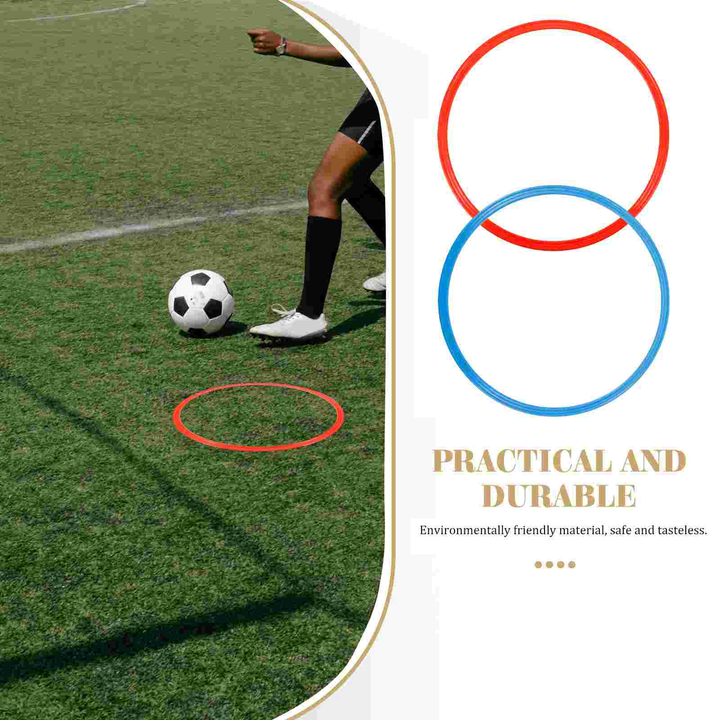 Premium Agility Training Rings for Soccer & Football – Portable Speed & Agility Equipment – Durable ABS Material, 30cm/40cm