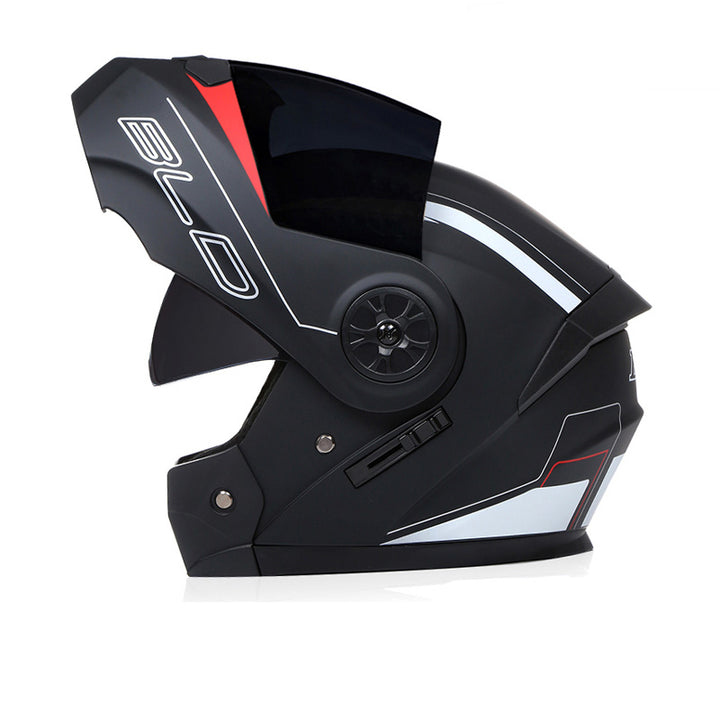 Premium Full Face Motorcycle Helmet - DOT & ECE Certified, Double Lens, Inner Sun Visor, Lightweight ABS Shell Removable Nose