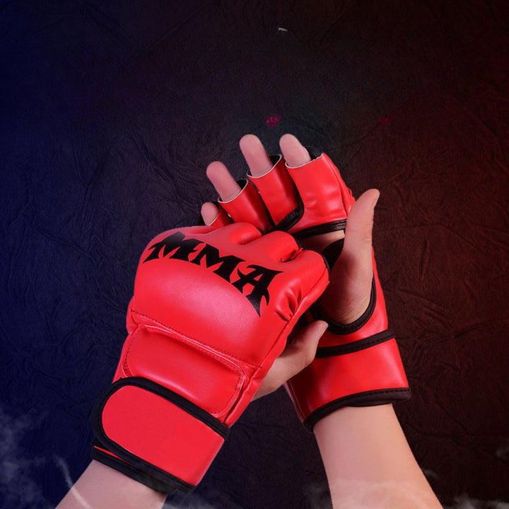 Premium Boxing Gloves for Adults – Professional Combat Training Gloves for Muay Thai, MMA, Kickboxing, & Sanda – Half 