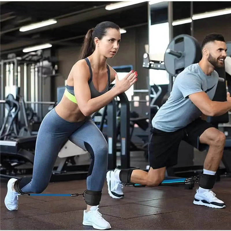 Premium Cable Ankle Straps – Double D-Ring Ankle Cuffs for Gym Workouts, Glutes & Legs Strength Training, Abductor Support,