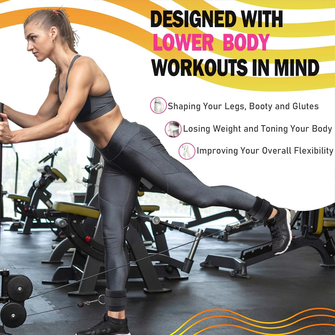 Premium Ankle Strap for Leg Strength Training – Protective Equipment for Taekwondo, Dumbbell Weight Assist, Adjustable 
