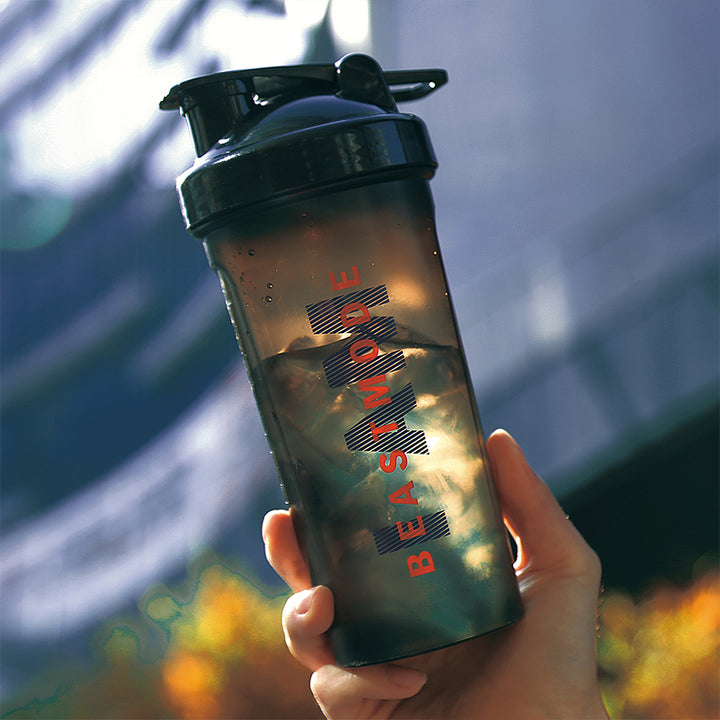 Premium 600ML Shaker Bottle – BPA-Free Sports Water Bottle with Protein Mixer – Portable Travel Cup with Stainless Steel 