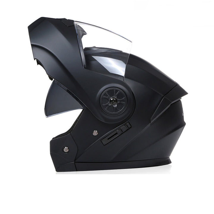 Premium Full Face Motorcycle Helmet - DOT & ECE Certified, Double Lens, Inner Sun Visor, Lightweight ABS Shell Removable Nose