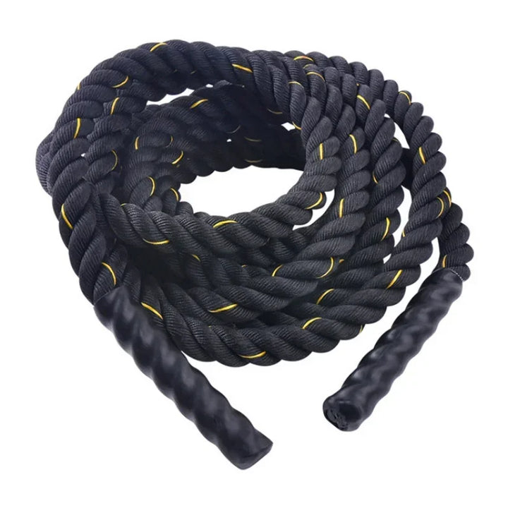 Premium Fitness Battle Rope – 25mm x 9.8ft Heavy Exercise Training Rope for Home Gym & Outdoor Cardio – Durable Nylon & 