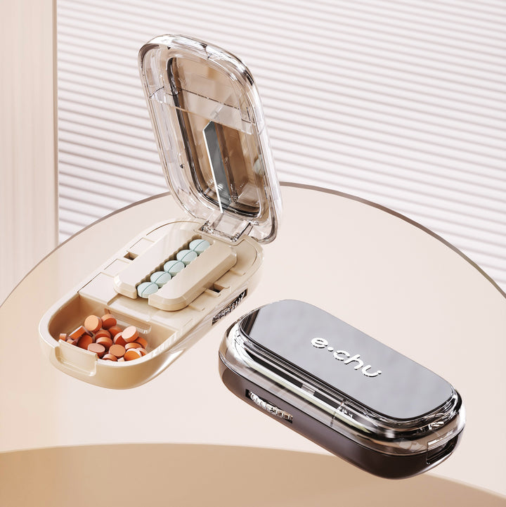 Premium Portable Pill Organizer – 3 Times A Day Medicine Box, Travel-Friendly, Compact Design with Waterproof Seal, Food