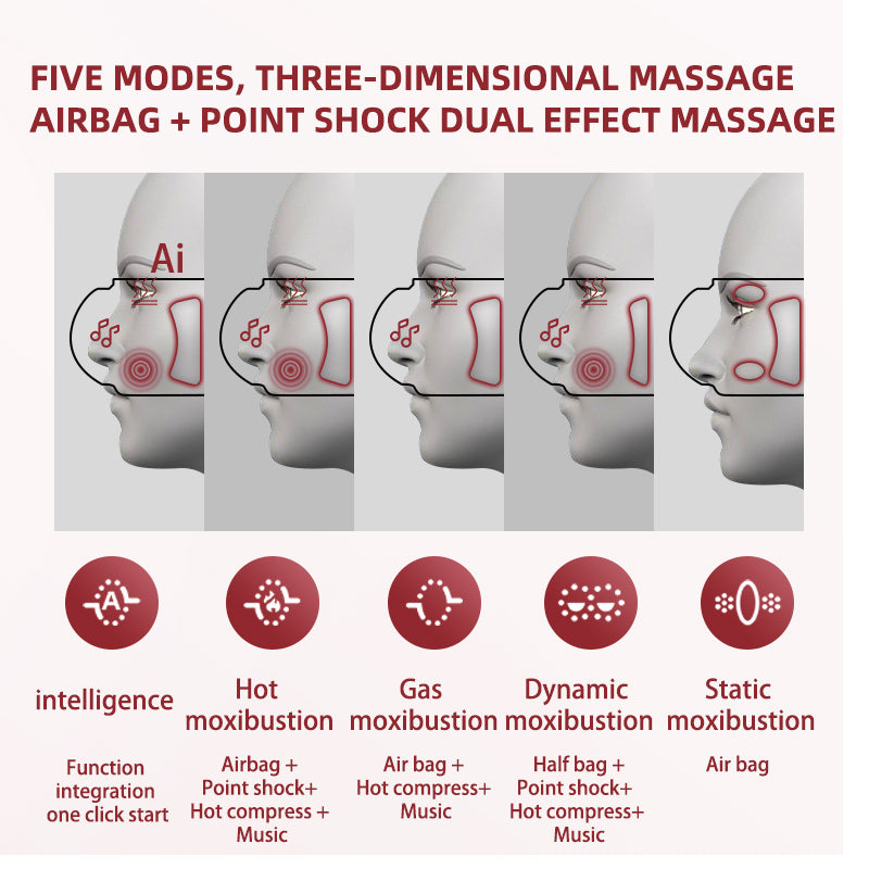 Premium Electric Eye Massager 4D – Hot Compress, Air Bag Pressure, Vibration Massage, Bluetooth Music, Eye Care Instrument