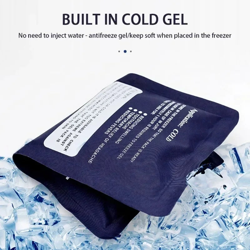 Premium Reusable Hot Cold Therapy Pack Gel Pad for Pain Relief | Microwaveable Ice Pack | Compress for Swelling, Toothache, 