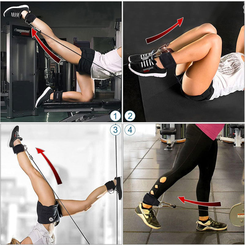 Premium Ankle Strap for Leg Strength Training – Protective Equipment for Taekwondo, Dumbbell Weight Assist, Adjustable 