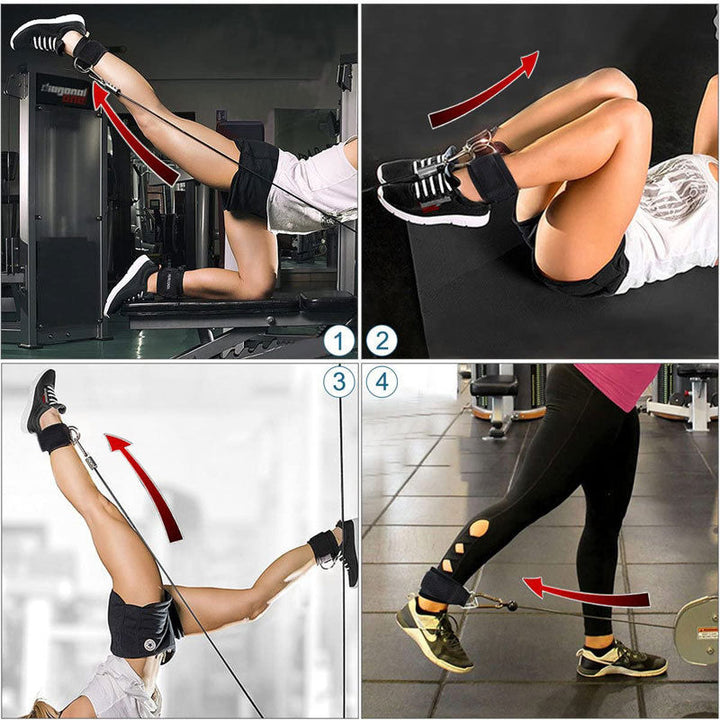 Premium Ankle Strap for Leg Strength Training – Protective Equipment for Taekwondo, Dumbbell Weight Assist, Adjustable 