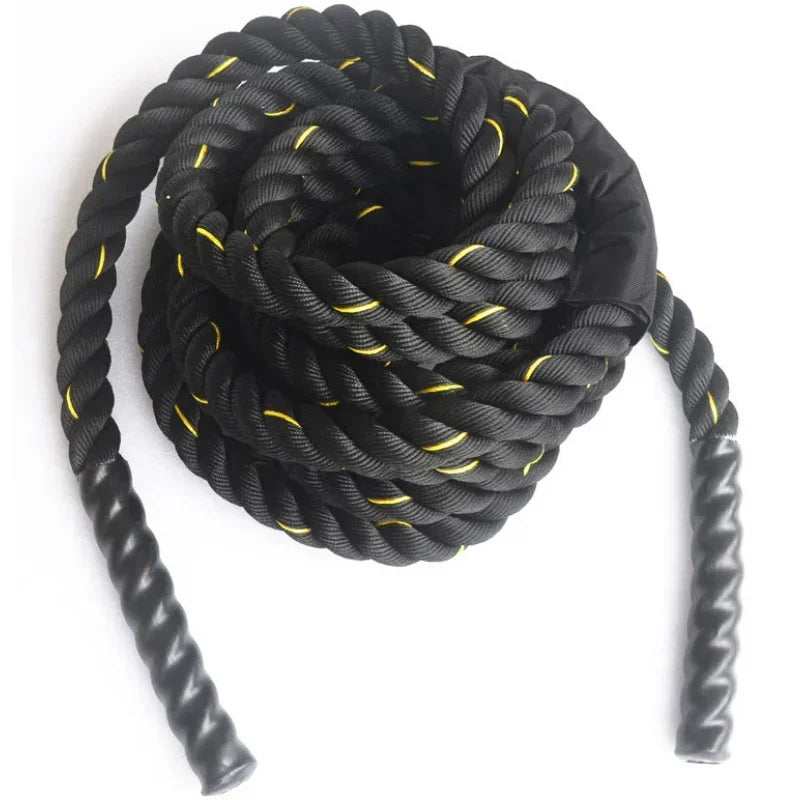 Premium Fitness Battle Rope – 25mm x 9.8ft Heavy Exercise Training Rope for Home Gym & Outdoor Cardio – Durable Nylon & 