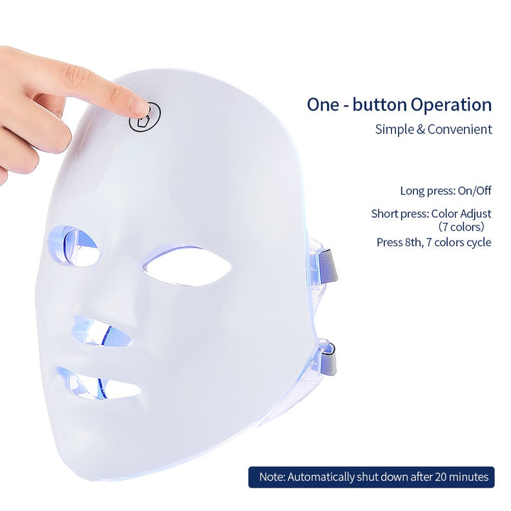 Premium LED Facial and Neck Rejuvenation Machine – Skin Rejuvenation Massager for Anti-Aging, Wrinkle Reduction
