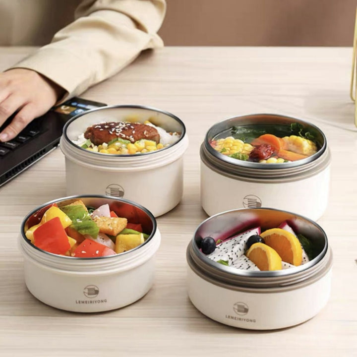 Premium Insulated 304 Stainless Steel Lunch Box – Multi-Layer Design, Microwave Safe, Durable, Leak-Proof, Perfect for On-the