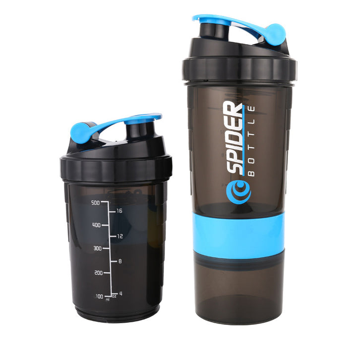 Premium 500ML Portable Protein Powder Shaker Bottle – High Capacity Sports Blender with Powder Case – Plastic Water Cup for Gym & Fitness – Modern, Leak-Proof Design