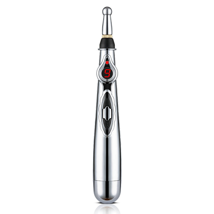 Premium Electronic Acupuncture Pen for Body Massage - EMS Microcurrent Acupressure Meridian Pen with 9 Adjustable Intensity 